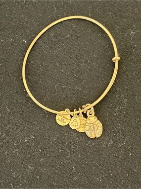 Alex and Ani Gold Ladybug Charm Bangle